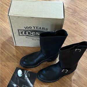 Wesc Black Leather Men's Boots